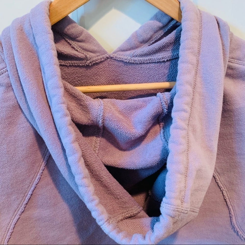 Calvin Klein Purple Crop Muscle Sleeveless Hoodie - Picture 8 of 12